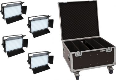 Eurolite Set 4x LED PLL-480 CW/WW Panel + Case