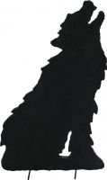 Black Light, Europalms Silhouette Wolf, 63cm