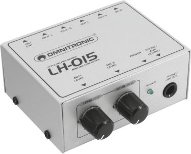 Omnitronic LH-015 2-Channel Mic/Line Mixer