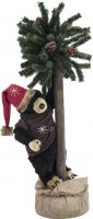 Udsmykning & Dekorationer, Europalms Christmas Bear, with fir, 105cm