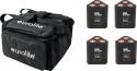Eurolite Set 4x AKKU TL-3 QCL RGB+UV Trusslight + SB-4 Soft Bag