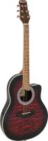 Western Guitar, Dimavery RB-300 Rounded back, red