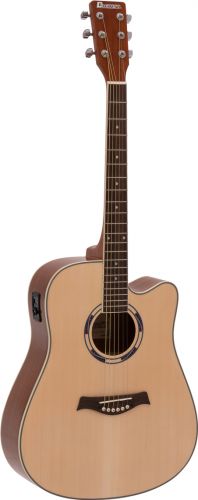 Dimavery JK-500 Western guitar, Cutaway, nature