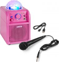 SBS50P BT Karaoke-høyttaler LED-ball rosa