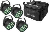Eurolite Set 4x LED PARty TCL Spot + Soft Bag
