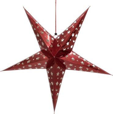 Europalms Star Lantern, Paper, red, 75 cm