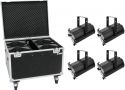 Diskolys & Lyseffekter, Eurolite Set 4x LED THA-120PC Theater-Spot + Case