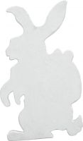 Udsmykning & Dekorationer, Europalms Silhouette Easter Rabbit, white, 60cm