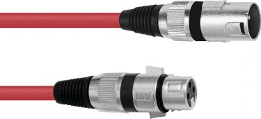 Omnitronic XLR cable 3pin 3m rd