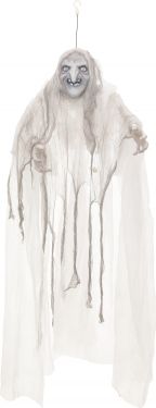 Europalms Halloween Witch, white, 170x50x20cm