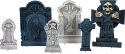 Decor & Decorations, Europalms Halloween Tombstone Set "Cemetary