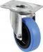 Roadinger Swivel Castor 100mm BLUE WHEEL light blue