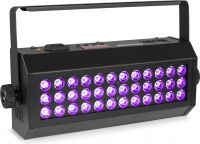 UV lys bar, FLOOD36UV-PRO med 36 stk. kraftige UV LED / DMX / Musikstyring / UV Strobe funktion!