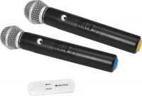 Omnitronic UWM-2HH USB Wireless Mic Set with two Handheld Microphones
