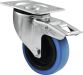 Roadinger Swivel Castor 100mm BLUE WHEEL with brake