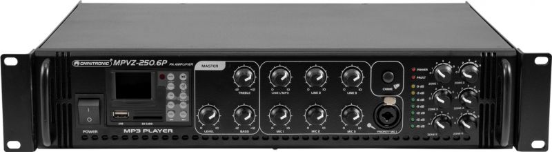 Omnitronic MPVZ-250.6P PA Mixing Amp