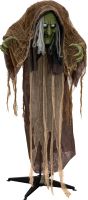 Udsmykning & Dekorationer, Europalms Halloween Figure Witch Hunchback, animated, 145cm