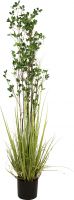 Udsmykning & Dekorationer, Europalms Evergreen shrub with grass, artificial plant, 182cm