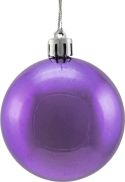 Christmas Decorations, Europalms Deco Ball 6cm, purple, metallic 6x