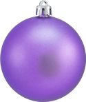 Julepynt, Europalms Deco Ball 7cm, purple, matt 6x