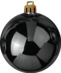 Christmas Decorations, Europalms Deco Ball 10cm, black 4x