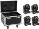 Eurolite Set 4x LED TMH-S60 Moving-Head-Spot + Case