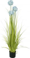 Kunstige planter, Europalms Allium grass, artificial plant, blue, 120 cm