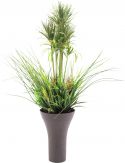 Kunstige planter, Europalms Mixed grass bush, artificial, 90cm