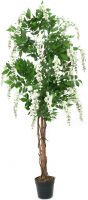 Udsmykning & Dekorationer, Europalms Wisteria, artificial plant, white, 150cm