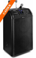 Loudspeakers, PA300 Portable 2 x 8" Sound System SD/USB/MP3/Bluetooth "C-STOCK"