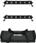 Diskopaneler - LED Bars, Eurolite Set 2x LED BAR-6 QCL RGBA + Soft Bag