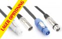 DMX Leads, CX06-2 Light Combi Cable Powerconnector B - XLR M / Powerconnector A - XLR F 2m