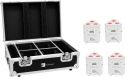 Diskolys & Lyseffekter, Eurolite Set 4x AKKU TL-3 TCL white + Case with charging function