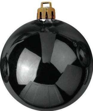 Europalms Deco Ball 10cm, black 4x