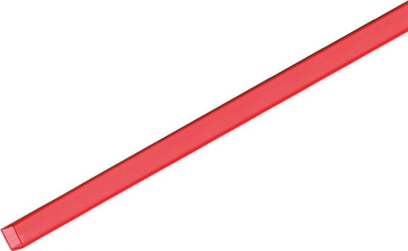 Eurolite Tubing 10x10mm red UV-active 2m