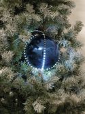 Christmas Decorations, Europalms LED Snowball 8cm, dark blue 5x