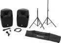 Loudspeakers, Omnitronic Set XFM-212AP + Speaker stand MOVE MK2