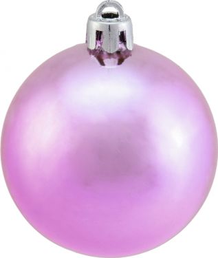 Europalms Deco Ball 6cm, pink, metallic 6x