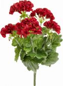 Kunstige Blomster, Europalms Geranium, artificial, red, 42cm