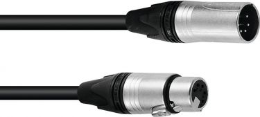 PSSO DMX cable XLR 5pin 1.5m bk Neutrik