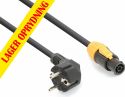Strømkabler - Powercon, CX14-5 Strømkontakt Tr IP65 - Schuko-kabel 5,0m