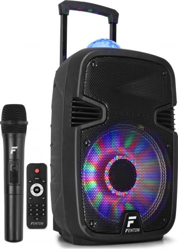 Transportabel Højttaler med Lysshow FT12JB, 12" bas / Bluetooth / 700W