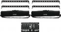 Diskolys & Lyseffekter, Eurolite Set 4x LED BAR-12 QCL RGBW + 2x Soft Bags + Controller