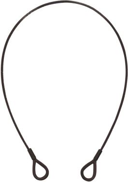 Eurolite Steel Rope (SC) 600x3mm black with thimbles
