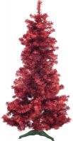 Decor & Decorations, Europalms Fir tree FUTURA, red metallic, 180cm