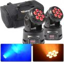 BeamZ MHL74 Mini Moving Head 7x 10W 4-in-1 LED - Pakketilbud BeamZ MHL74 Mini Moving Head 7x 10W 4-in-1 LED - Pakketilbud