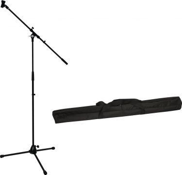 Omnitronic Set Microphone Tripod with Boom, PRO bk + Bag