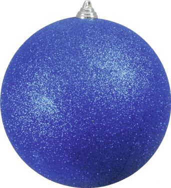 Europalms Deco Ball 20cm, blue, glitter