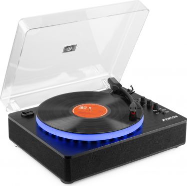 RP162LED Record Player with BT in/out Black