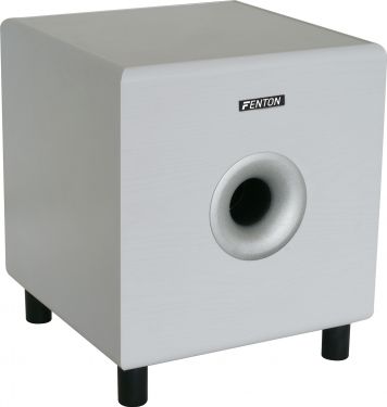 Aktiv Hi-Fi subwoofer SHFS10W / 10" bas 200W, hvid